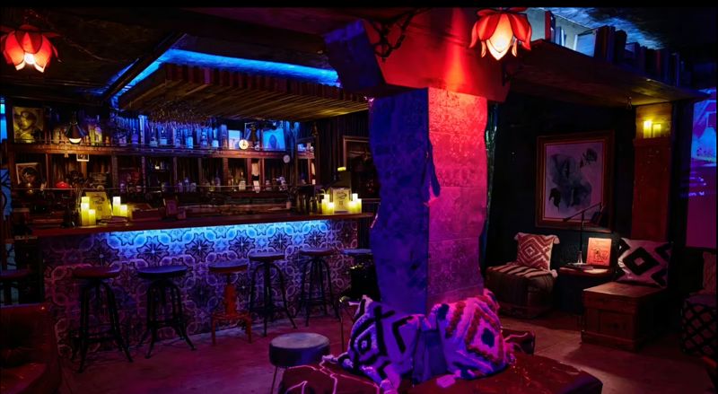 Private Speakeasy Lounge With Custom Lighting
