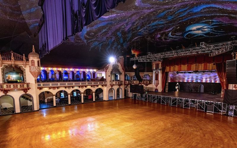 Iconic Uptown Ballroom with Grand Stage for Concerts and Large Events