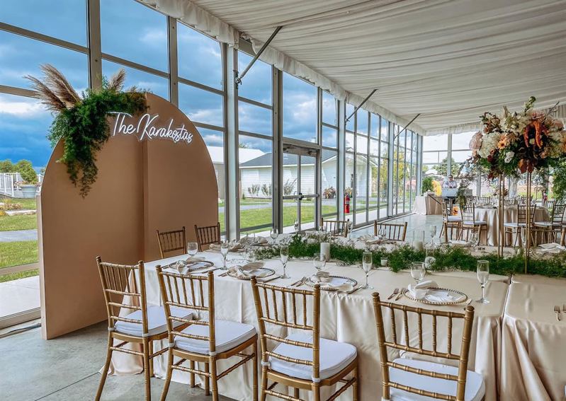 Glass-Walled Event Hall with Sunset Views for Weddings and Corporate Events