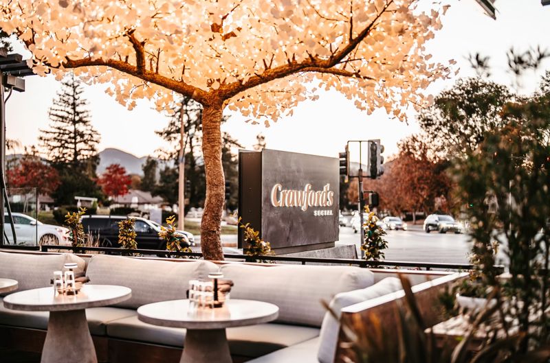 Indoor-Outdoor Restaurant With Patio and Cocktails