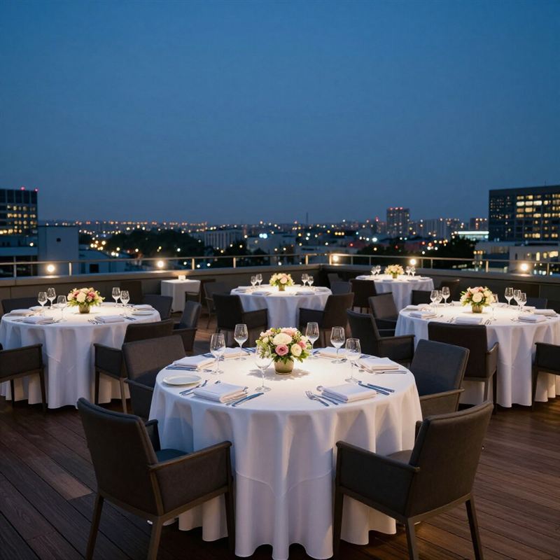 Queens Rooftop Event Venue With Manhattan Views, Full Bar and On-Site Catering