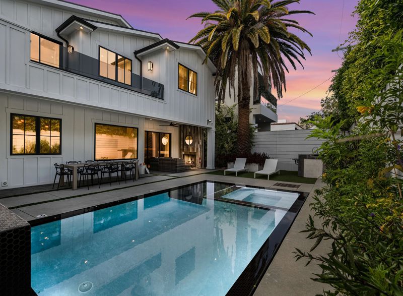 Beverly Grove Mansion with Pool, Gazebo and Designer Interiors