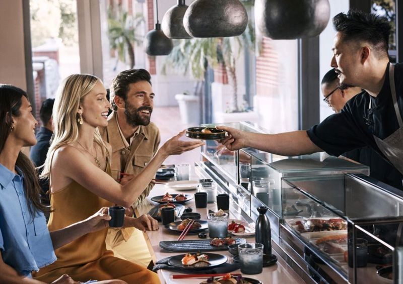 Japanese Dining Venue With Sushi Bar and Terrace Seating