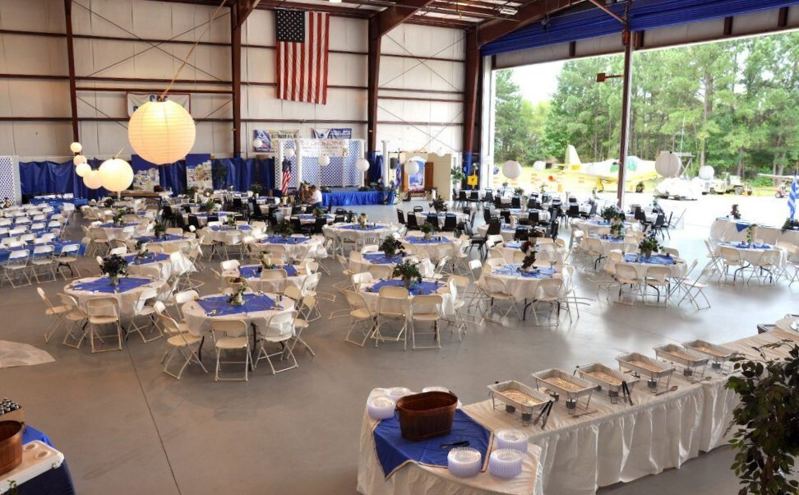 Aviation Hangar With Runway Views for Large Events and Productions in Peachtree City, GA