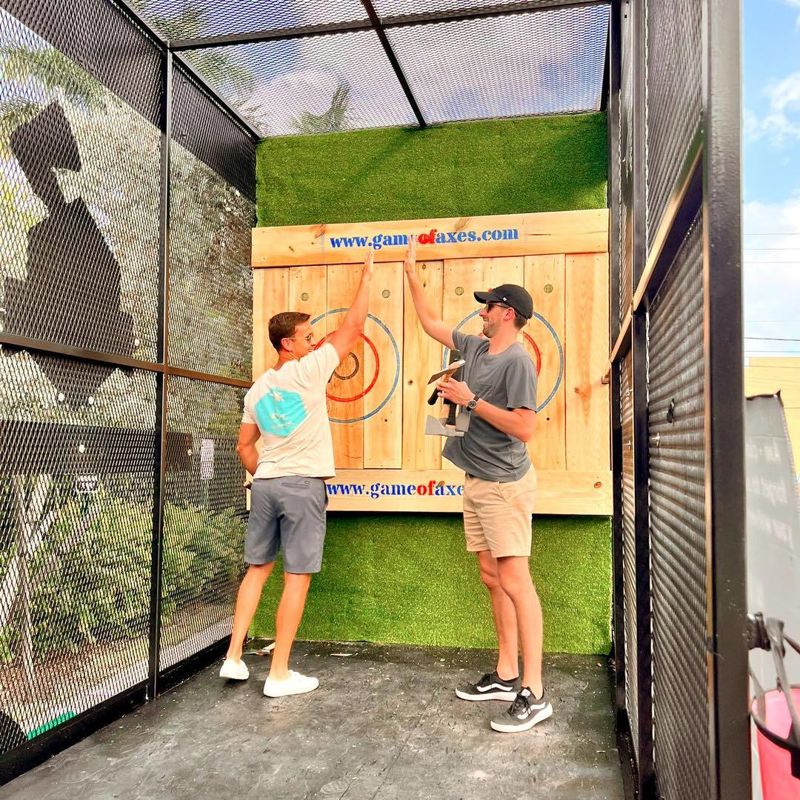 Jupiter Axe-throwing Venue with Bar Games and Group Space