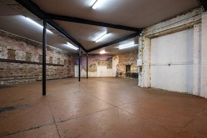 Cinematic Bushwick Warehouse With Stage, Bar and RGB Lighting