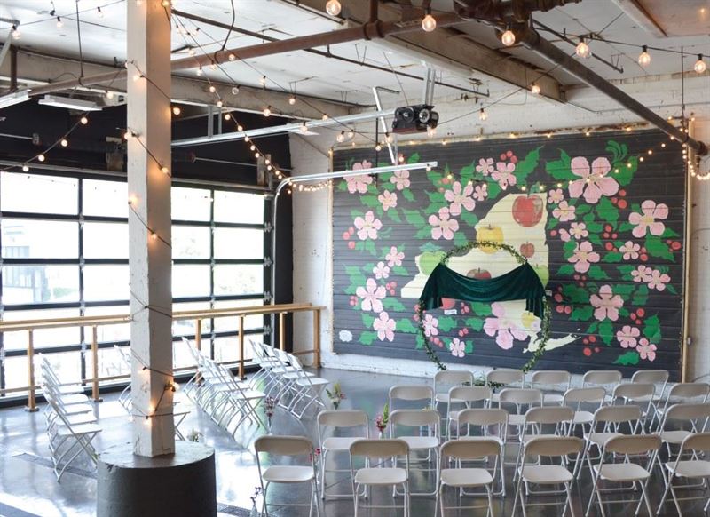 Albany Farm Cidery With Industrial Production Floor and Tasting Room