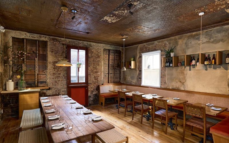 Neighborhood Wine Bar With Warm Dining Room and Private Back Room
