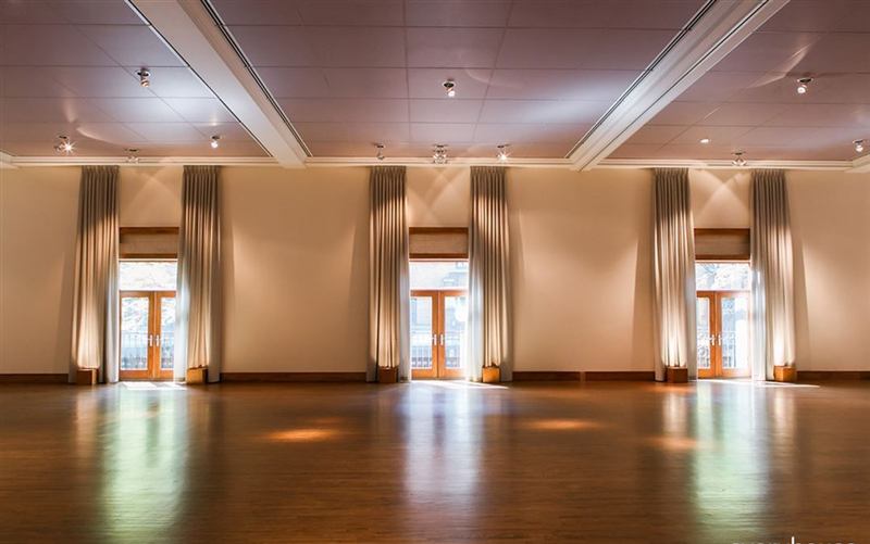Elegant River North Event Room With Private Courtyard Garden