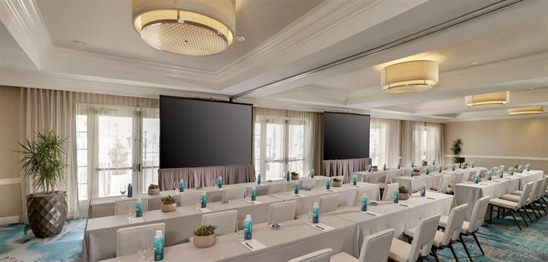 Waterfront Resort Venue with Harbor Views and Indoor-Outdoor Event Spaces