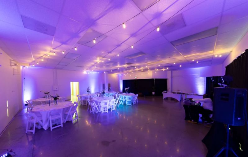 Spacious Event Studio with String Lights in Orange County