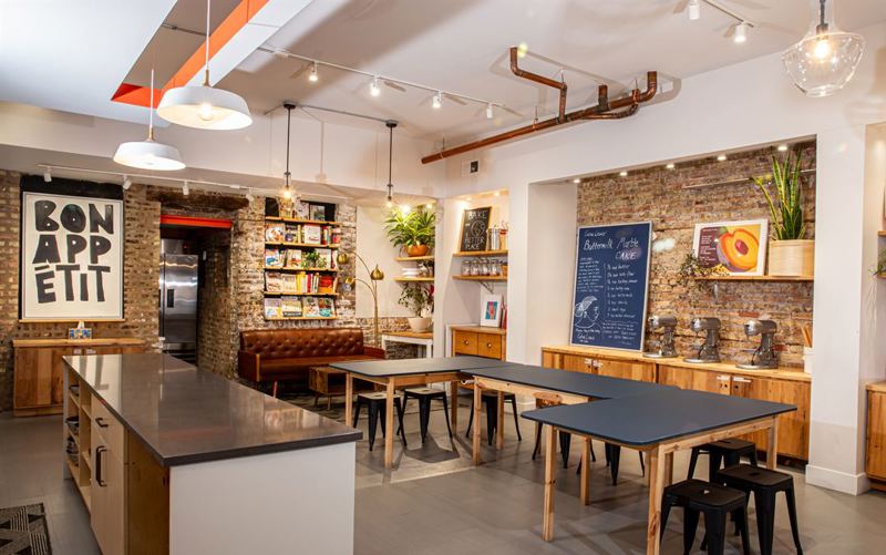 Portage Park Kitchen Studio for Private Dinners, Cooking Events and Workshops