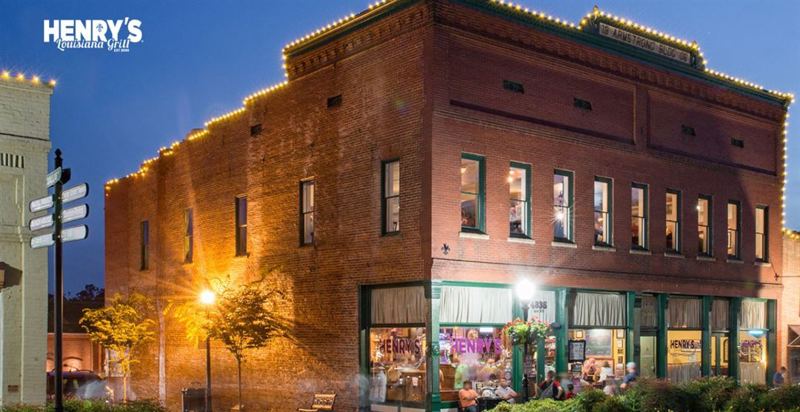 Exposed-Brick Private Dining Room With Handcrafted Bar and Cajun Catering