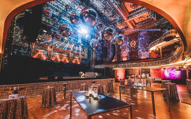 Historic Downtown Concert Hall With Multi-Level Seating, Bars and Full Production