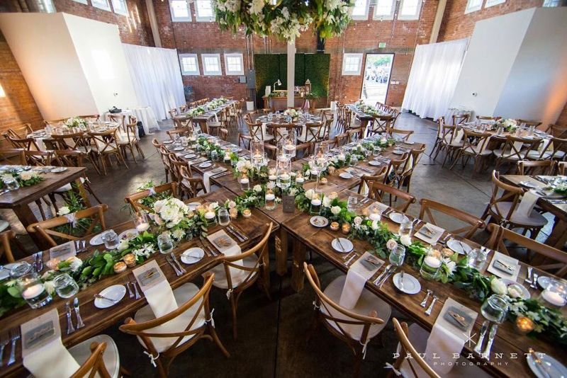 Industrial Liberty Station Event Venue with Brick Walls