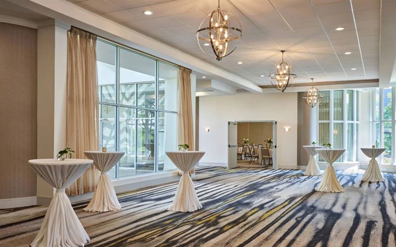 Willowbrook Hotel Ballroom With Natural-Light Prefunction Space and Guest Rooms