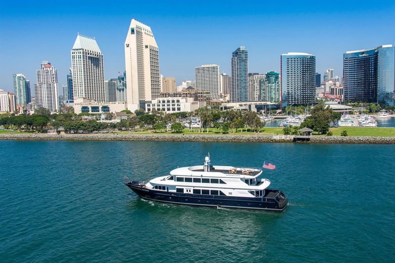 San Diego Bay Yacht Venue with Skyline Views and Private Cruise Flow
