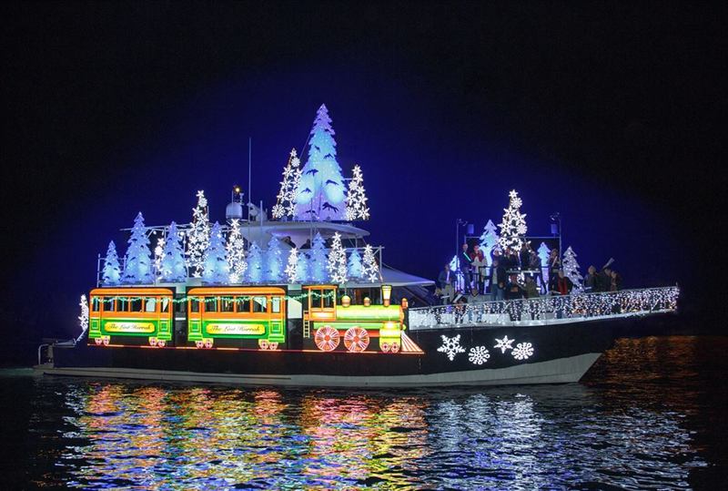 Private Yacht Experience with Harbor Lights and Holiday Cruise Views