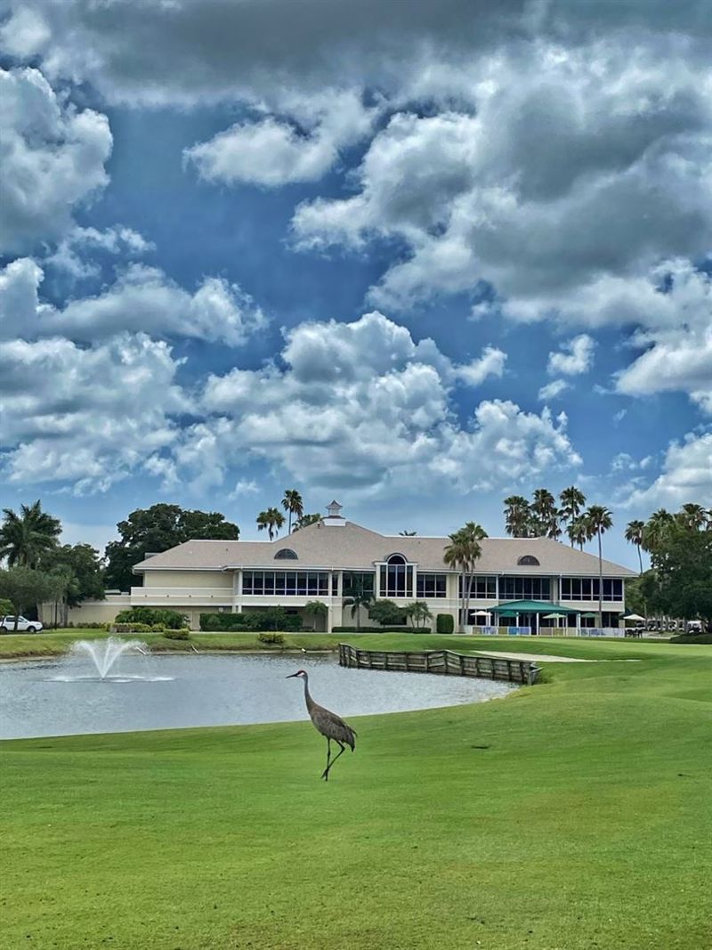 Renovated Country Club Ballroom with Lake, Golf and Fountain Views
