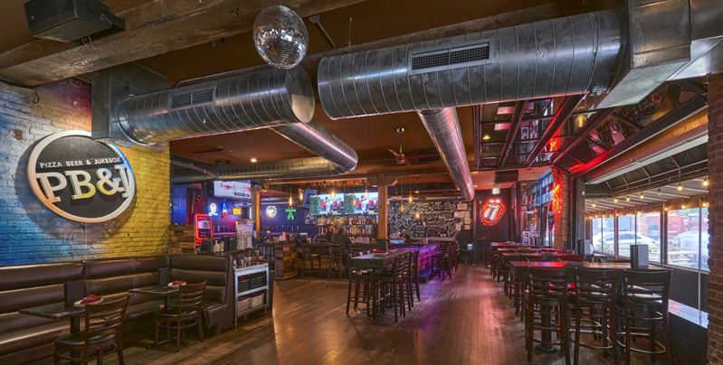 West Loop Pizza Bar with Jukebox Energy for Group Parties