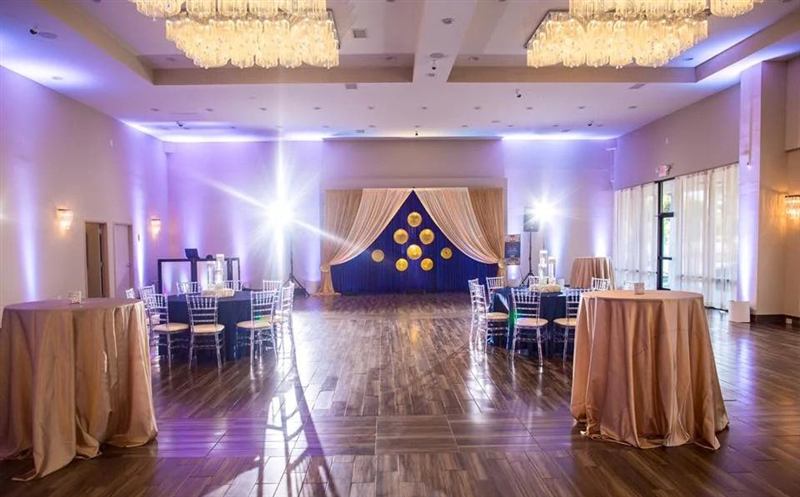 Ballroom-Style Event Hall With Chandeliers, Hardwood Floors and Bridal Suite