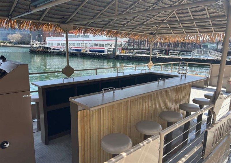 Port Jefferson Tiki Cruise With Full Bar and Harbor Views
