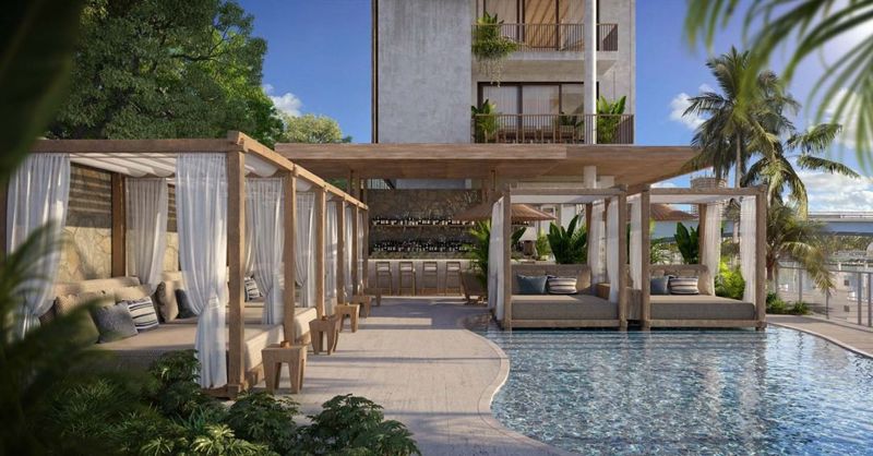 Waterfront Mediterranean Restaurant with Rooftop, Pool and River Views
