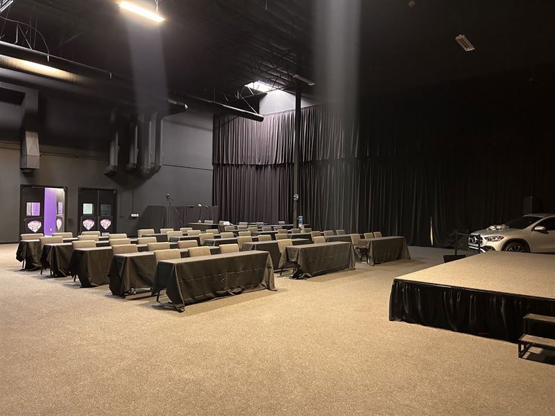 Production Venue with Led Walls, Theater Space, and Stage