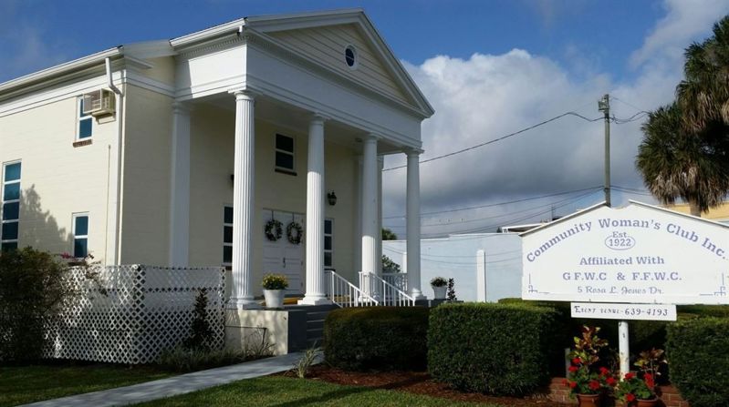 Historic Cocoa Community Hall with Stage, Kitchen and Parking